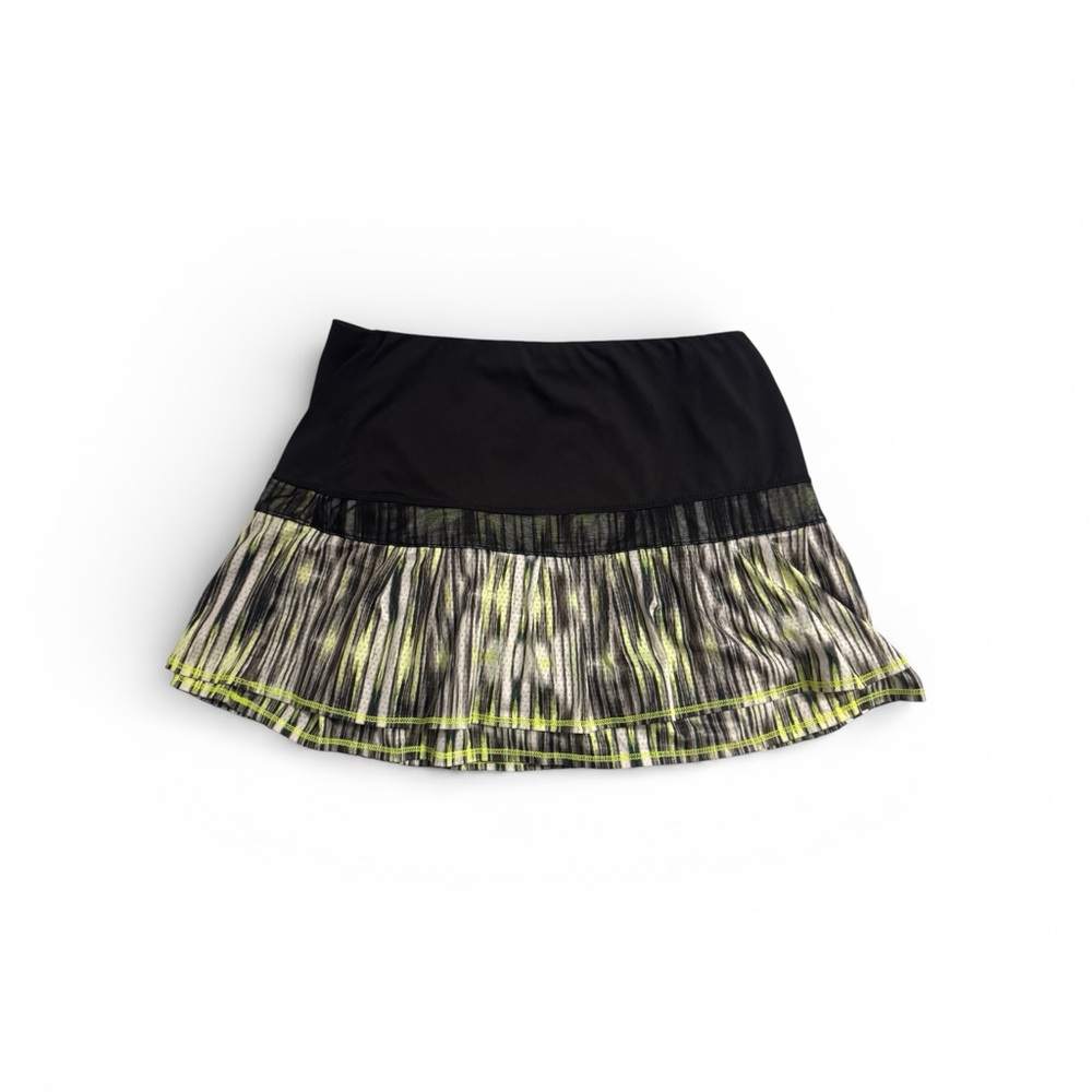 Lucky in Love Black and Yellow Mini Skirt